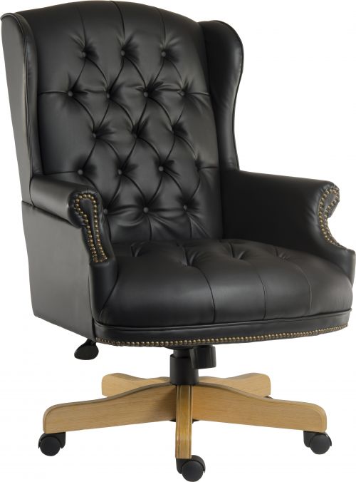 Chairman Noir Exec Leather Chair