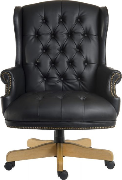 Chairman Noir Exec Leather Chair