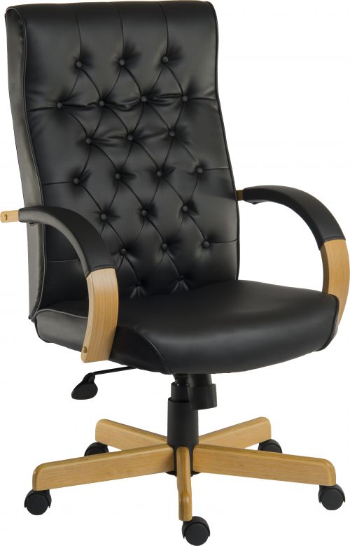 Warwick Noir Leather Exec Chair