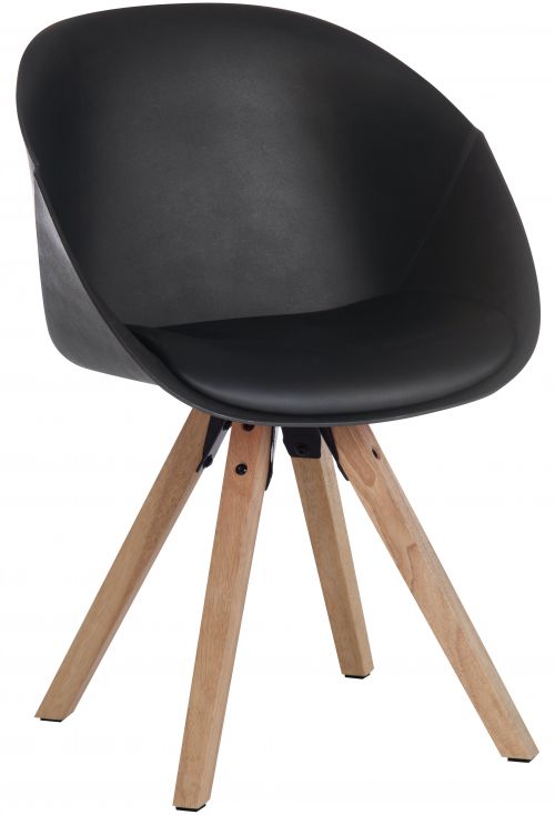 Pyramid Padded Tub Chair Black PK2