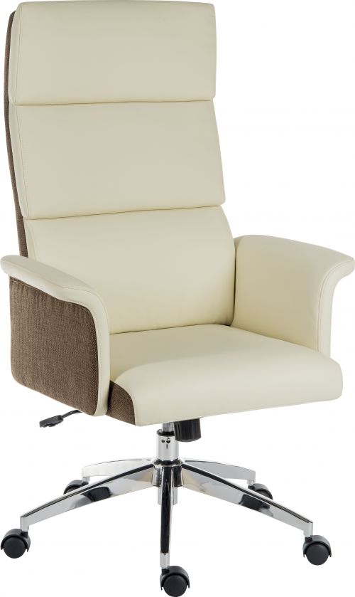 Elegance High Back Exec Chair Cream