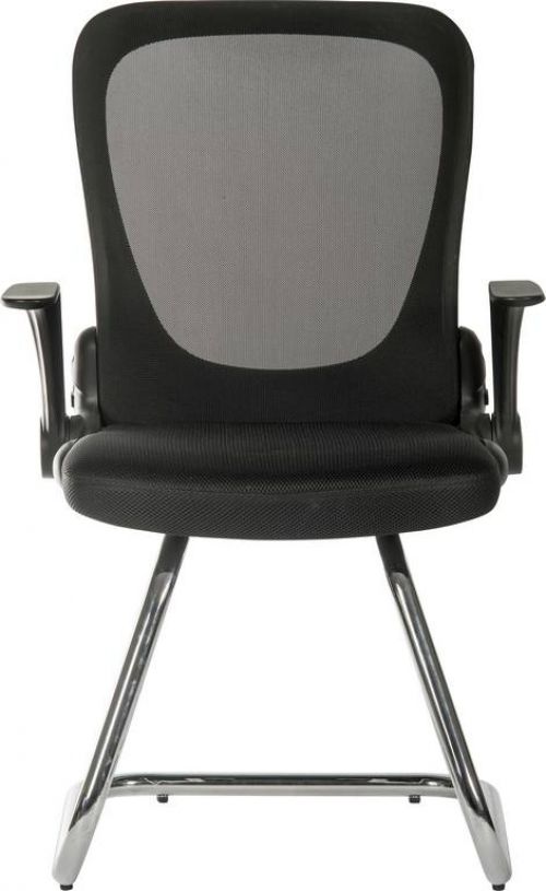 Flip Mesh Visitor Chair Black