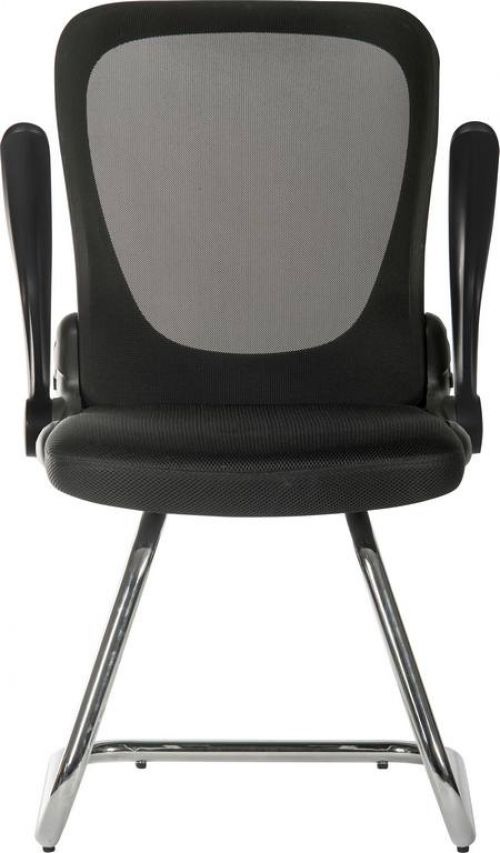 Flip Mesh Visitor Chair Black