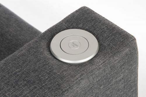 Cube Seat Left Arm with USB Grey