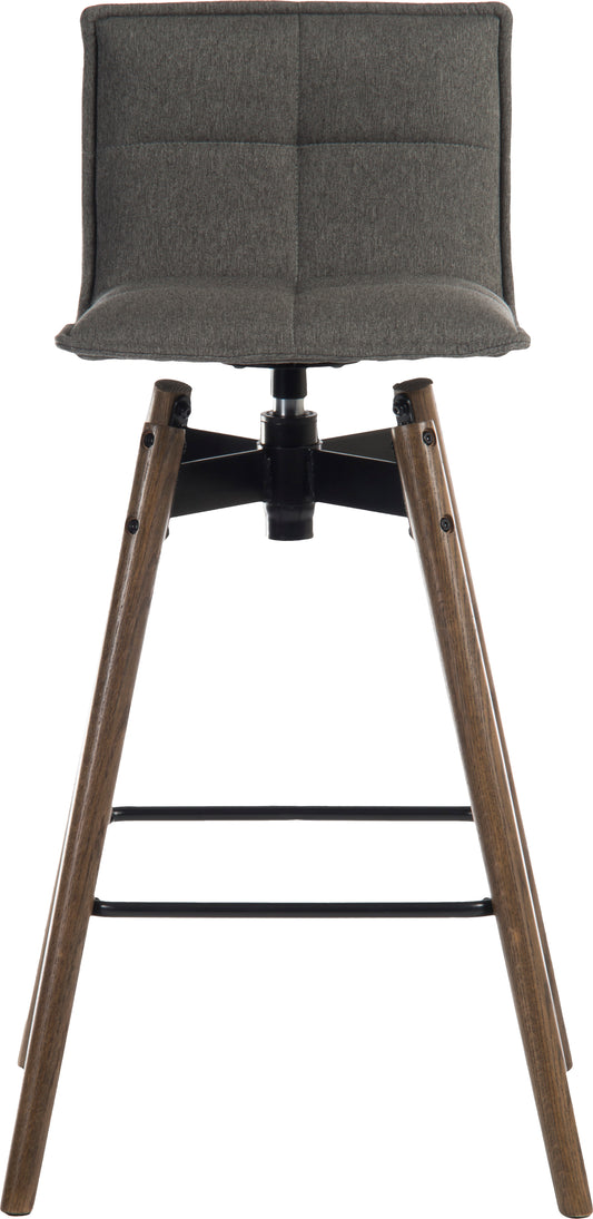 6977GREY-DK SPIN BARSTOOL GREY DARK LEGS