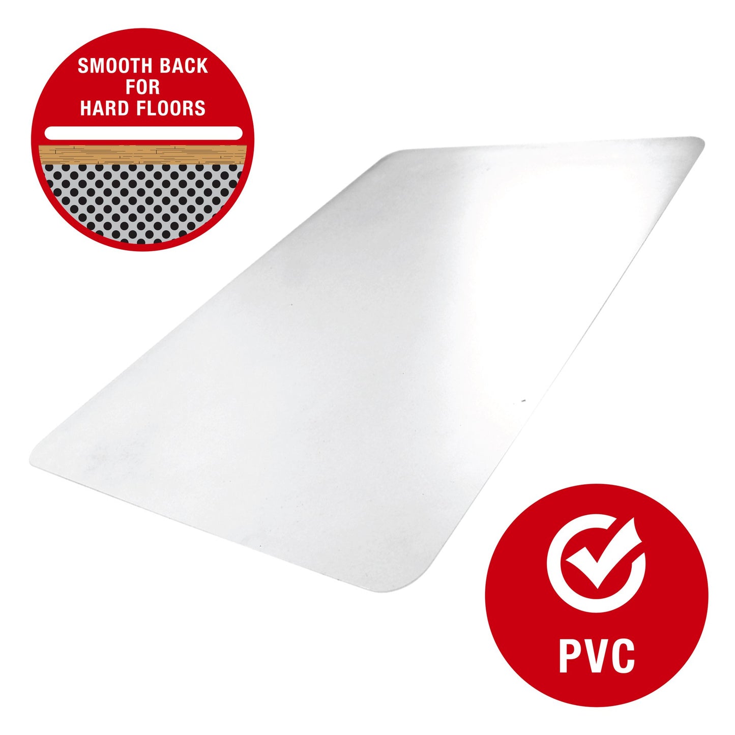 8800002  PVC CHAIR MAT (90 X 120) - HARD FLOOR