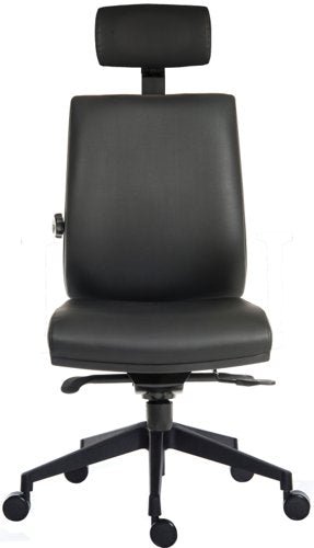 ErgoPlus PU Chair UltraBase & Arms BK