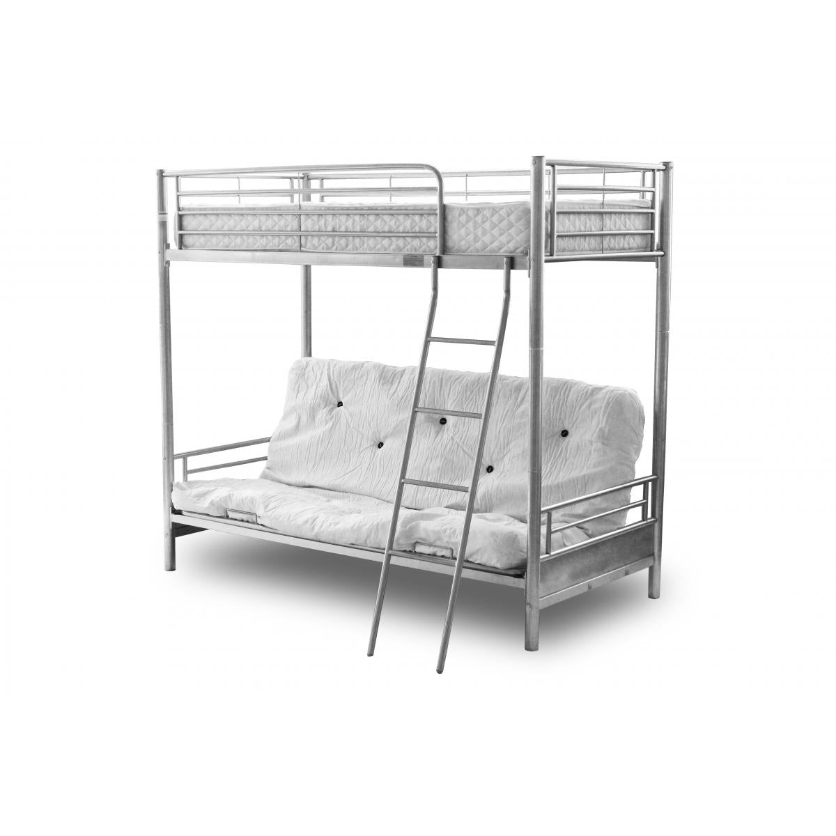 Alaska Futon Bunk Bed Silver