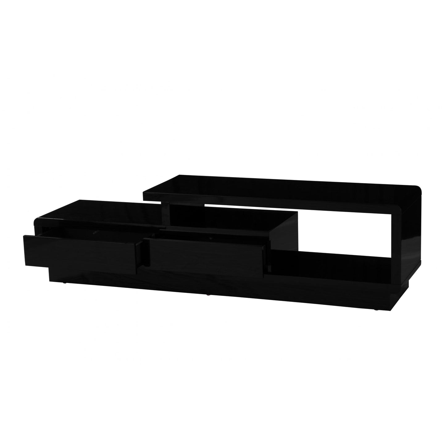 Abberly High Gloss TV Cabinet Black