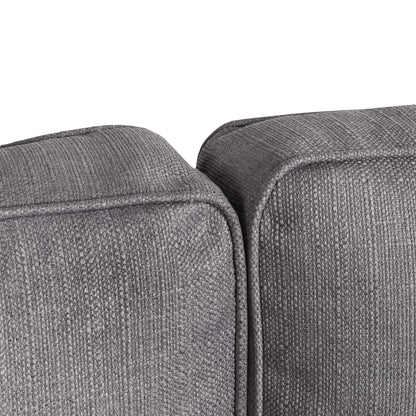 Alton Fabric Corner Sofa Silver