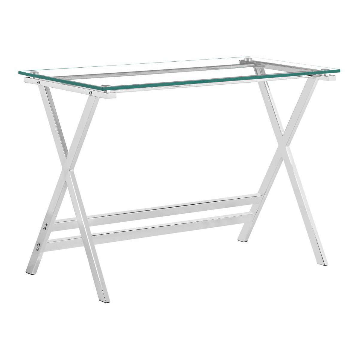 Cadet Console Table Glass with Metal legs