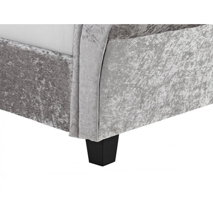 Casablanca (Serenity) Crushed Velvet Double Bed Grey