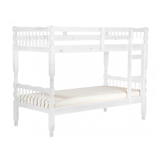 Milano Pine Bunk Bed White