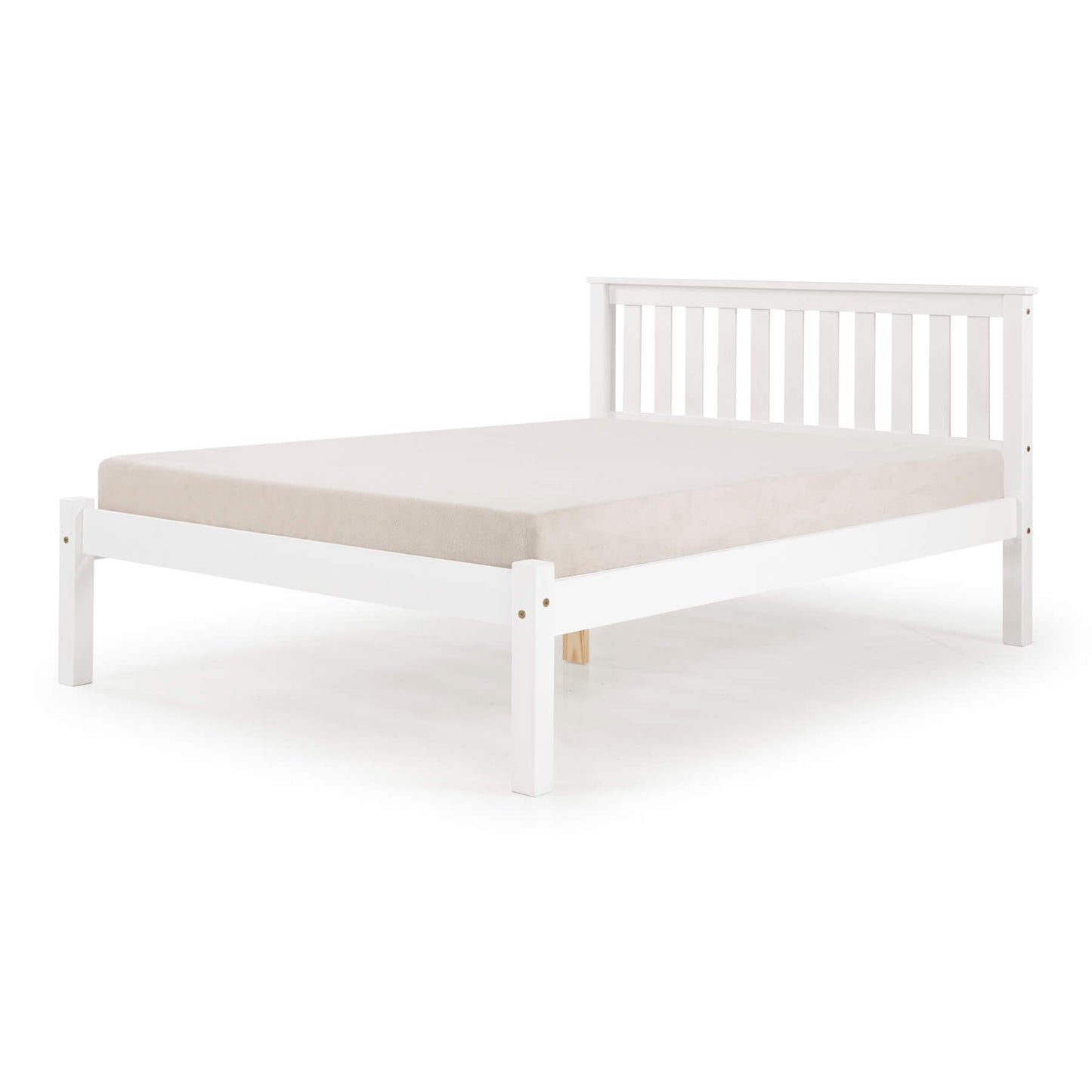 Manila LFE Pine Bed King Size White