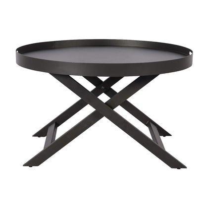 Meridon Metal Coffee Table Black