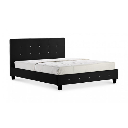 Quartz PU Double Bed Black