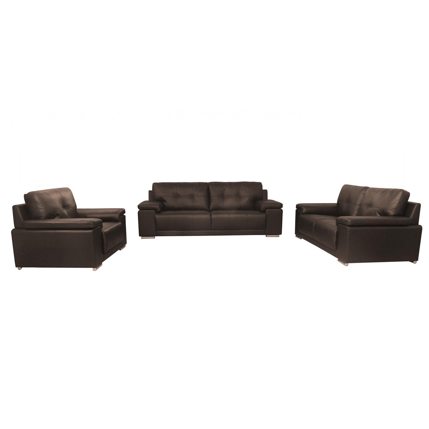 Ranee Bonded Leather & PU 2 Seater Brown