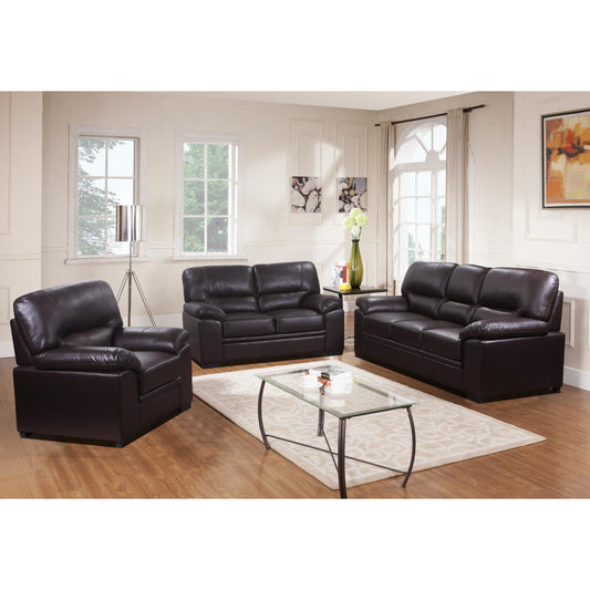 Rachel Sofa LeatherGel & PU 1 Seater Espresso