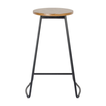 Trent Bar Stool Black & Natural