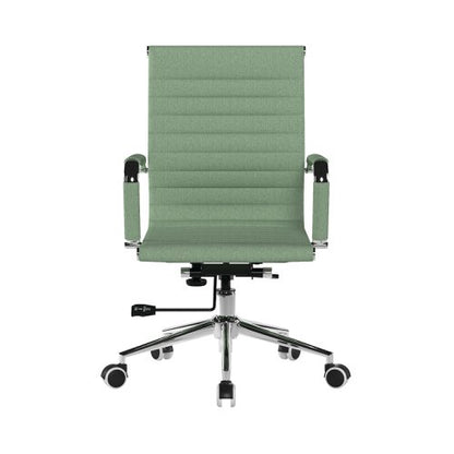 Aura Med Back Fabric Exec Chair Green