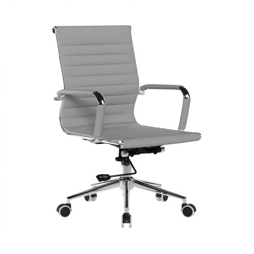 Aura Med Back Fabric Exec Chair Grey