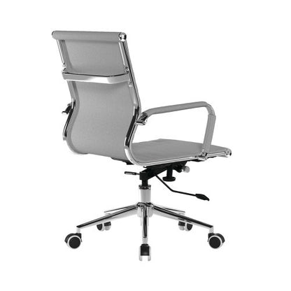 Aura Med Back Fabric Exec Chair Grey