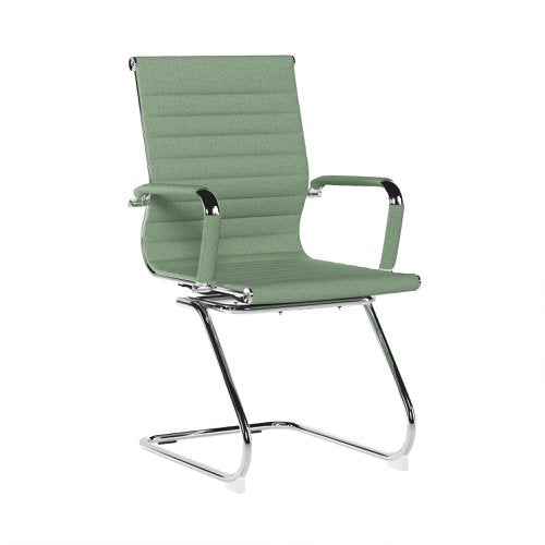 Aura MB Fabric Visitor Chair Green