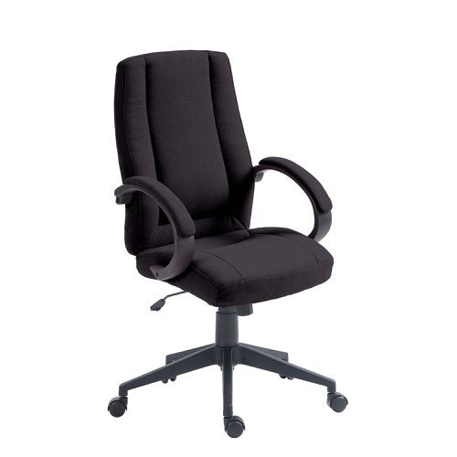 Dorset HB Exec Chair With Arms Black