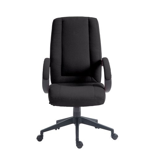 Dorset HB Exec Chair With Arms Black