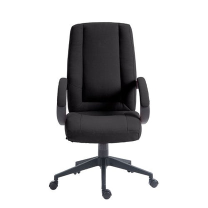 Dorset HB Exec Chair With Arms Black