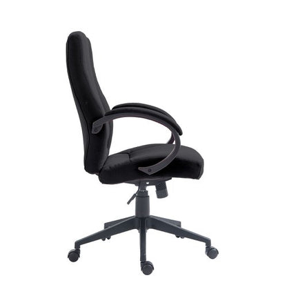 Dorset HB Exec Chair With Arms Black