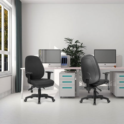 Harrison HB Ops Chair With Arms Black