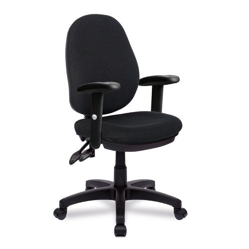 Java 200 2 Lever Ops Chair AdjArms BK