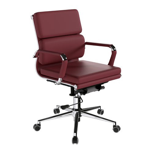 Avanti MB Bond Leather Exec Chair Red