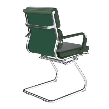 Avanti MB Bond Lthr Visitor Chair GRN