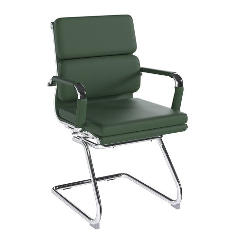 Avanti MB Bond Lthr Visitor Chair GRN