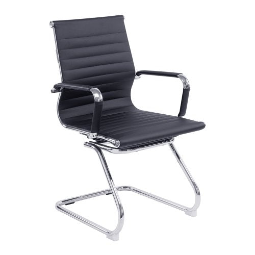 Aura MB Bond Leather Visitor Chair BK