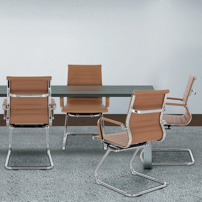 Aura MB Bond Leather Visitor Chair BR