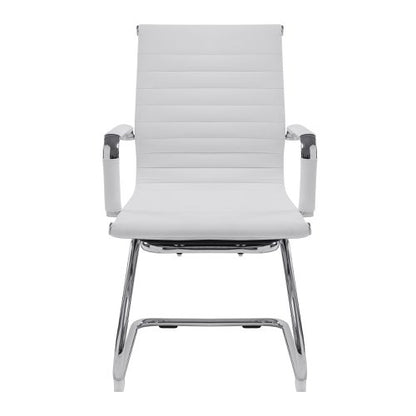 Aura MB Bond Leather Visitor Chair WH