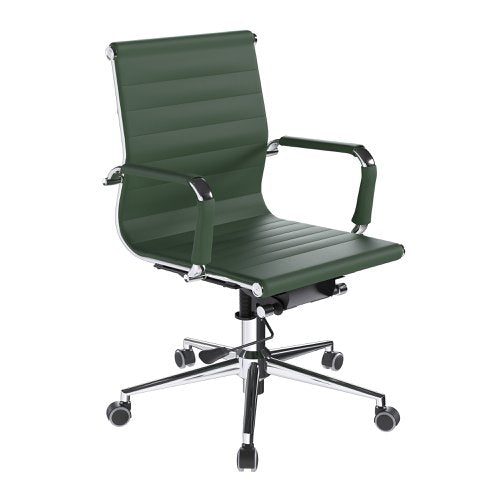 Aura MB Bonded Leather Exec Chair GRN