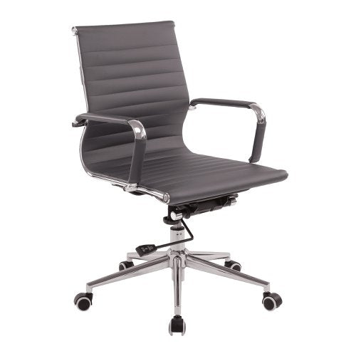 Aura MB Bonded Leather Exec Chair GRY