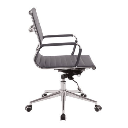 Aura MB Bonded Leather Exec Chair GRY