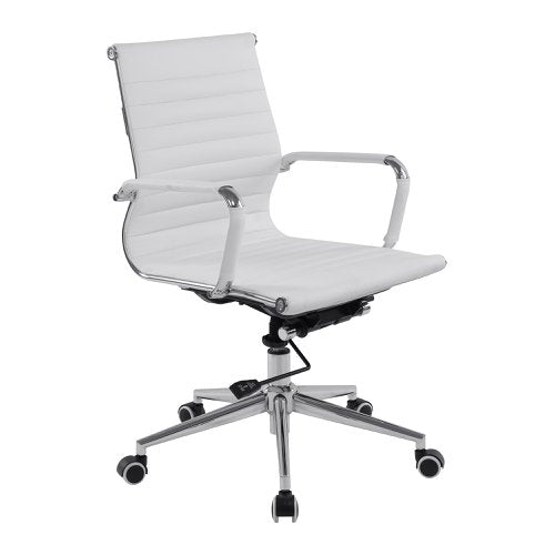 Aura MB Bonded Leather Exec Chair WH