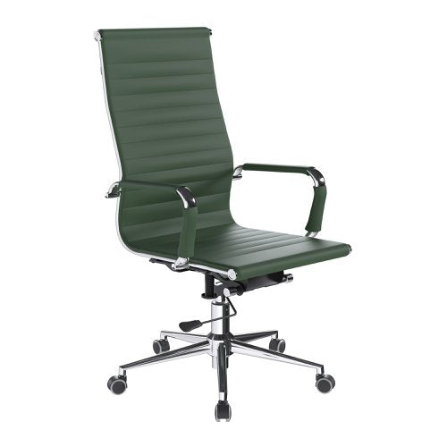 Aura HB Bonded Leather Exec Chair GRN