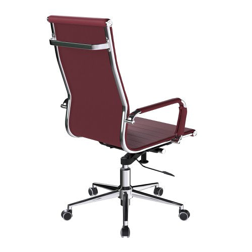 Aura HB Bonded Leather Exec Chair Red
