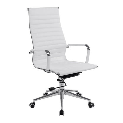 Aura HB Bonded Leather Exec Chair WH