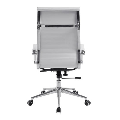 Aura HB Bonded Leather Exec Chair WH