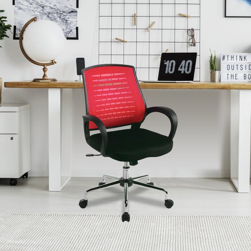 Carousel Mesh Ops Chair Raspberry