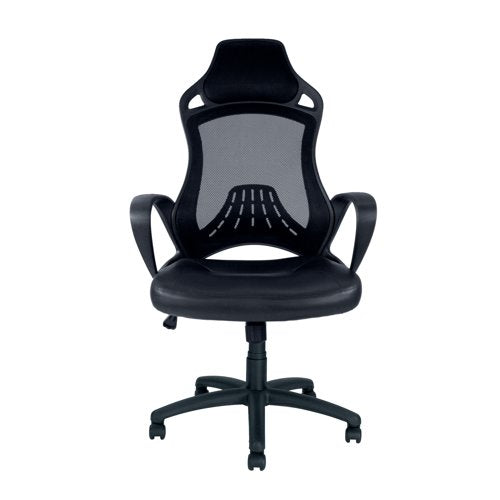 Ascot Hi Back Mesh Task Ops Chair BK