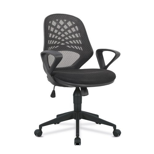 Lattice Mesh Operator Chair Black